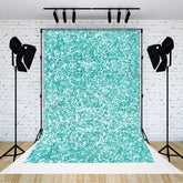 Lofaris Tiffany Green Dots Twinkling Photography Backdrop